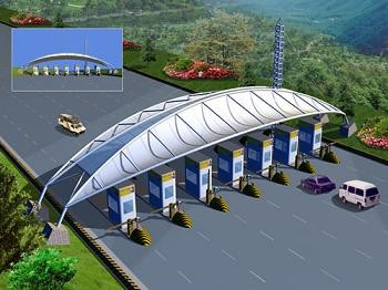 膜結構高速公路出入口